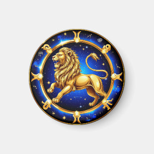Imán Emblema de Leo del Zodiaco