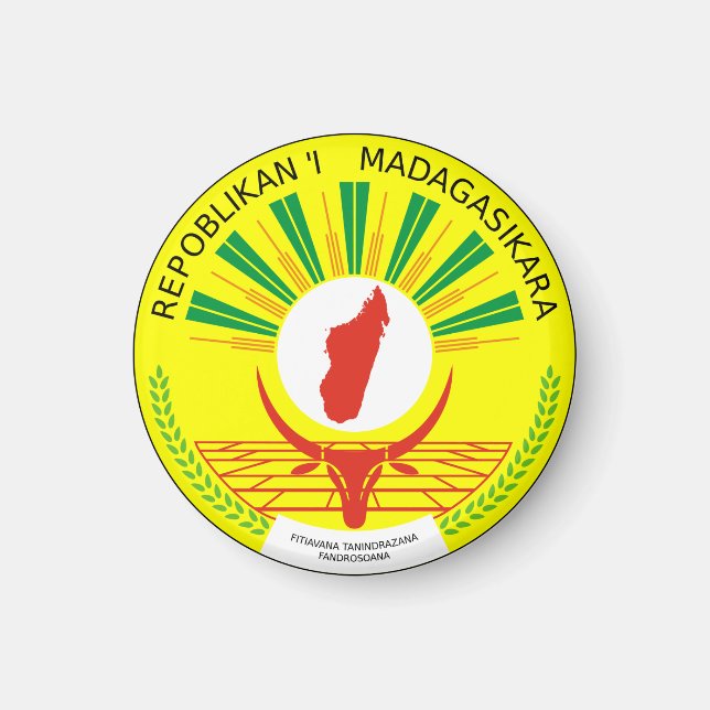 Imán Emblema de Madagascar (Frente)