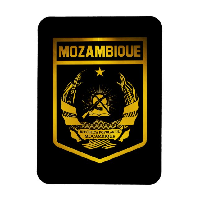 Imán Emblema de Mozambique (Vertical)