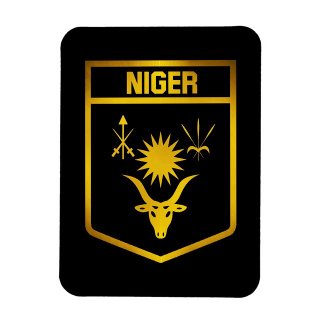 Imán Emblema de Níger (Vertical)