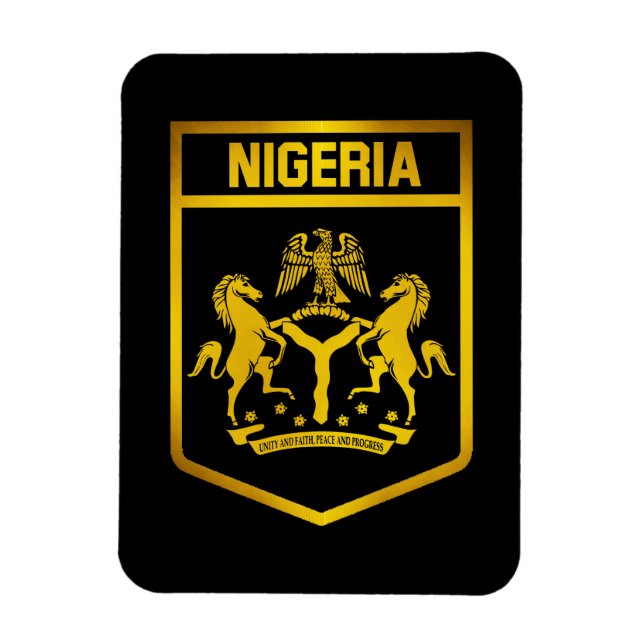Imán Emblema de Nigeria (Vertical)