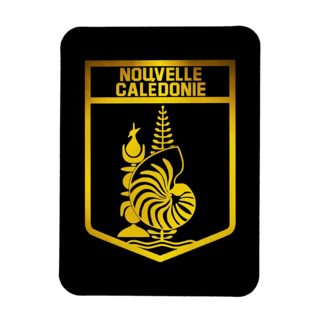 Imán Emblema de Nueva Caledonia (Vertical)