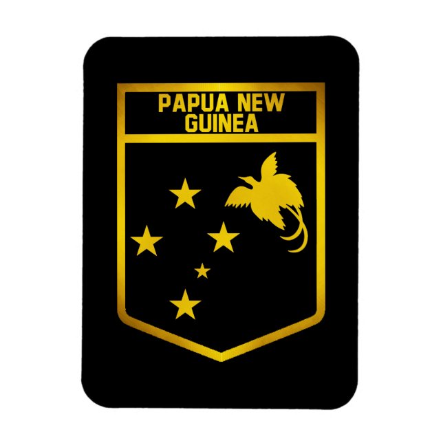 Imán Emblema de Papúa Nueva Guinea (Vertical)