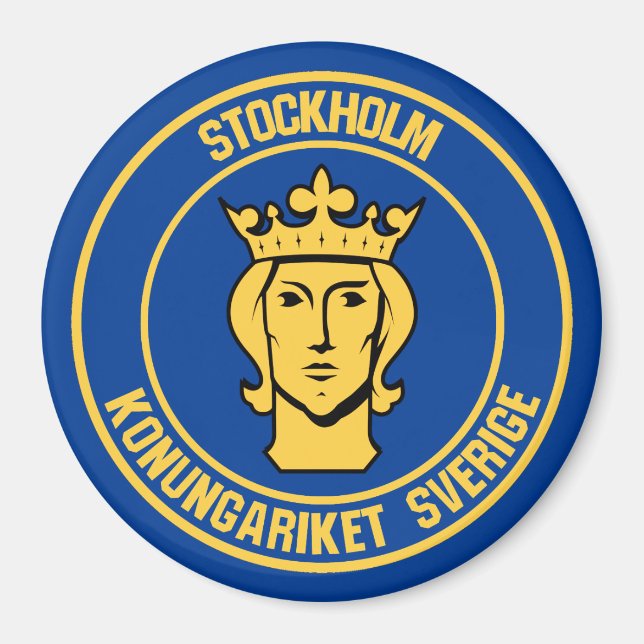 Imán Emblema de Ronda de Estocolmo (Frente)