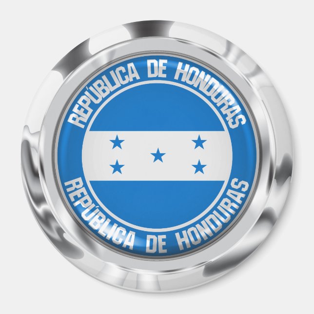 Imán Emblema de Ronda de Honduras (Frente)