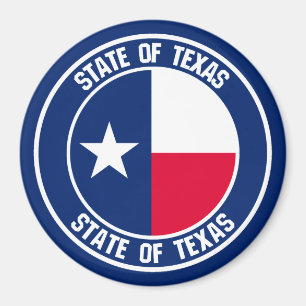 Imán Emblema de Ronda de Texas