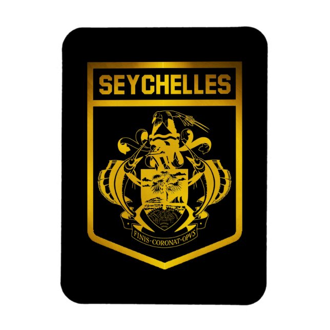 Imán Emblema de Seychelles (Vertical)