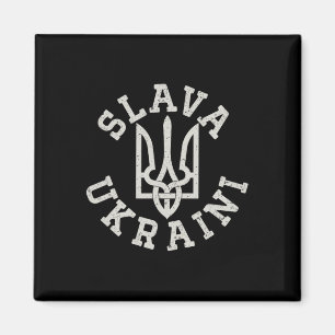 Imán Emblema de tridente ucraniano Salva Ucrania Resist