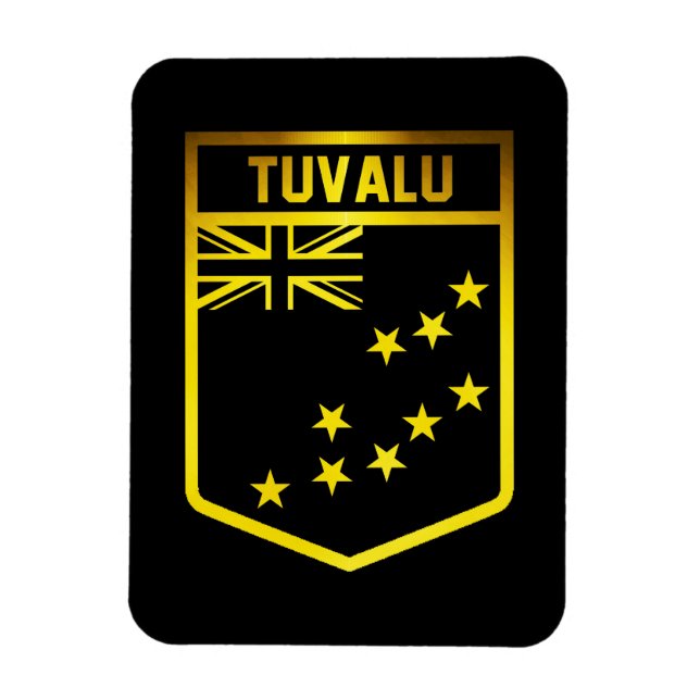Imán Emblema de Tuvalu (Vertical)