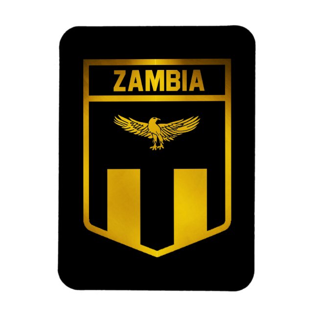 Imán Emblema de Zambia (Vertical)