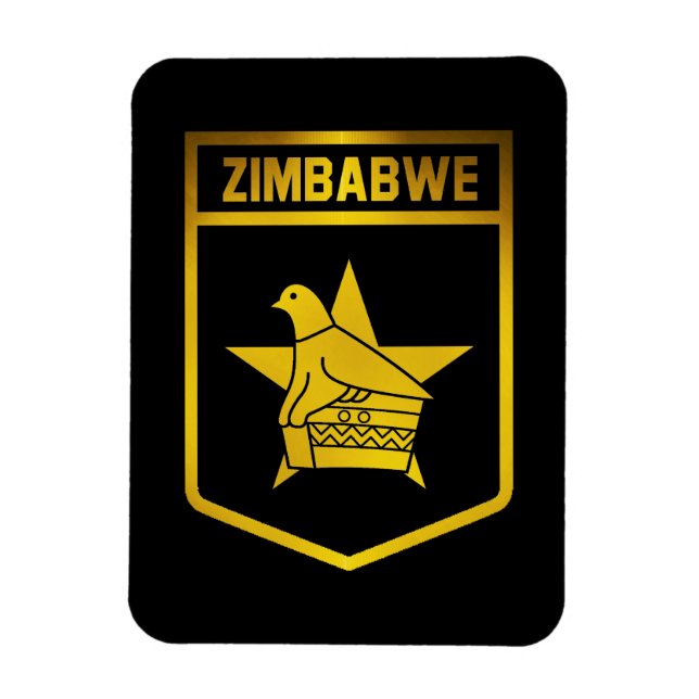 Imán Emblema de Zimbabue (Vertical)