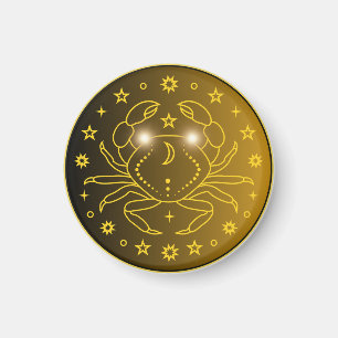 Imán Emblema de Zodiaco Cáncer   Símbolo Celestial Míni