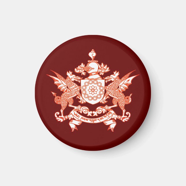 Imán Emblema del estado Sikkim - INDIA (Frente)