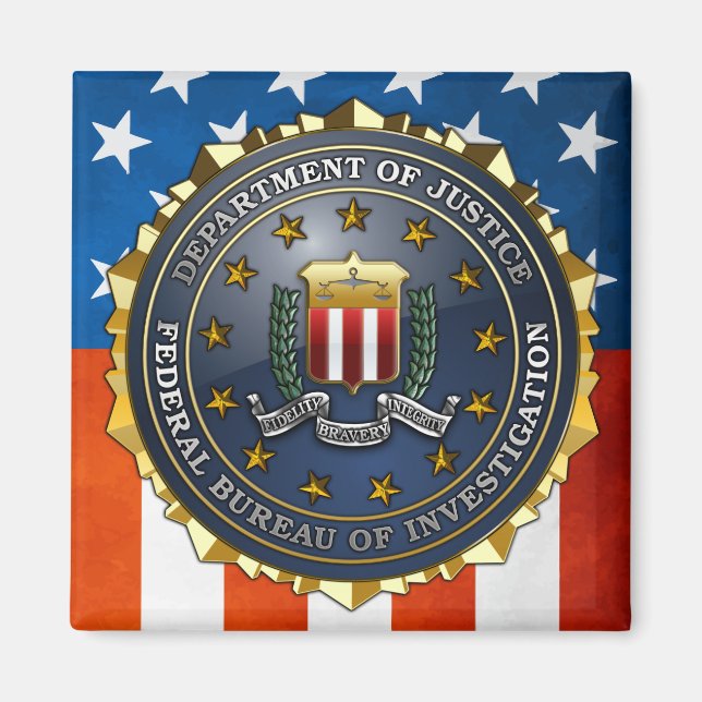 Imán Emblema del FBI (Frente)