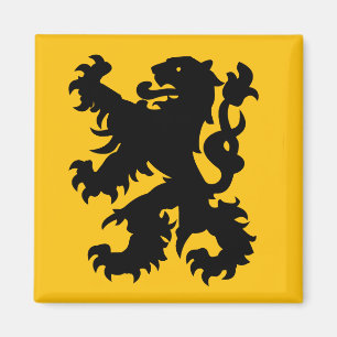 Imán Emblema del León Flamenco
