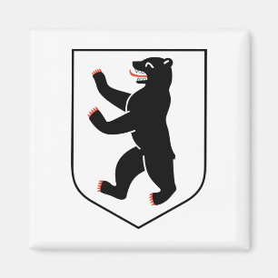 Imán emblema del oso bandera de Alemania símbolo de la