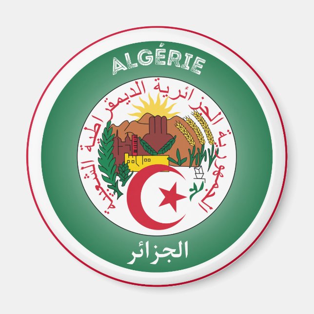 Imán Emblema del Patrimonio de Argelia (Frente)