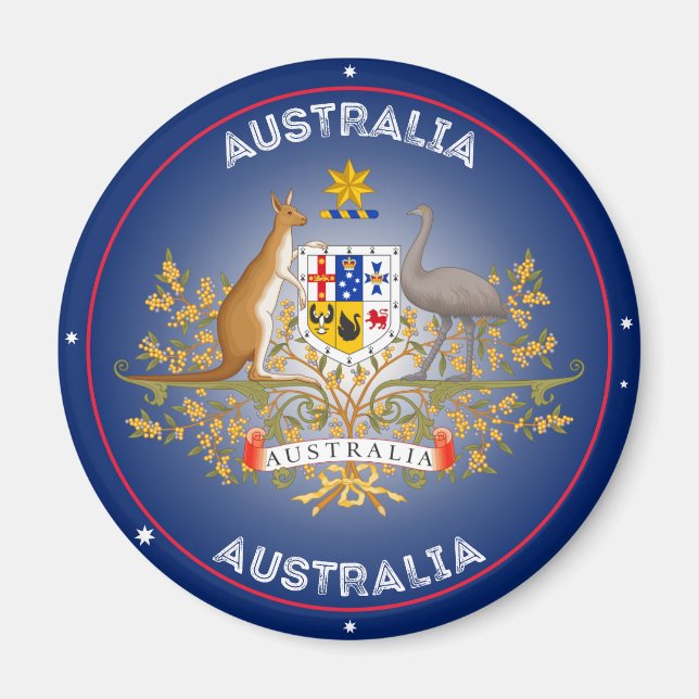 Imán Emblema del Patrimonio de Australia (Frente)
