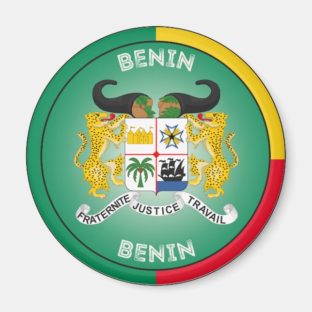 Imán Emblema del Patrimonio de Benín (Frente)