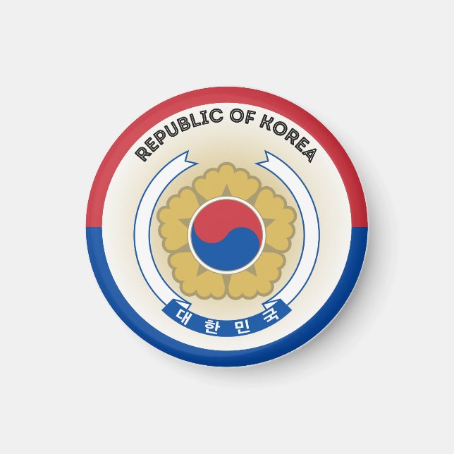 Imán Emblema del Patrimonio de Corea del Sur (Frente)