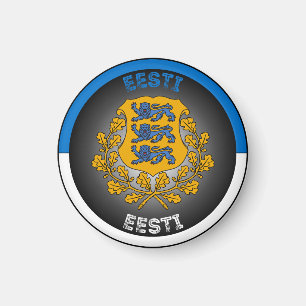 Imán Emblema del Patrimonio de Estonia