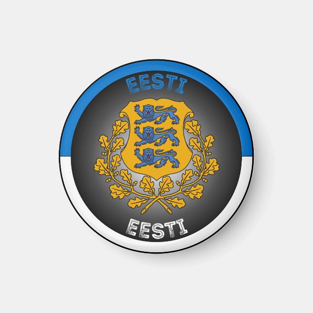 Imán Emblema del Patrimonio de Estonia (Frente)