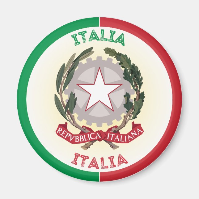 Imán Emblema del Patrimonio de Italia (Frente)