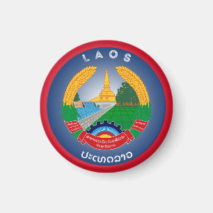 Imán Emblema del Patrimonio de Laos
