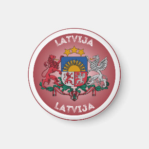 Imán Emblema del Patrimonio de Letonia