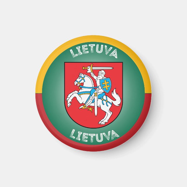 Imán Emblema del Patrimonio de Lituania (Frente)