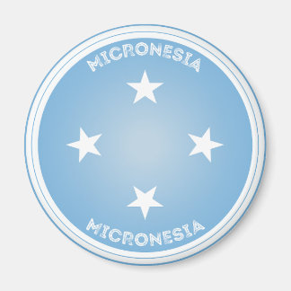 Imán Emblema del Patrimonio de Micronesia