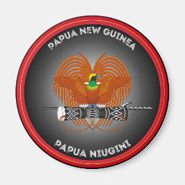 Imán Emblema del Patrimonio de Papua Nueva Guinea