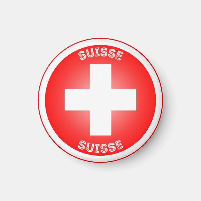 Imán Emblema del Patrimonio de Suiza (Frente)
