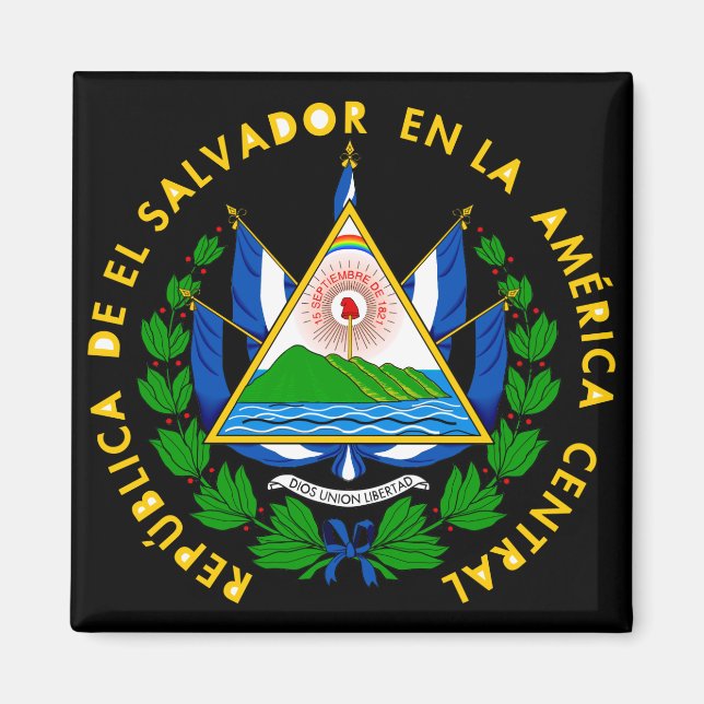Imán emblema del salvador (Frente)
