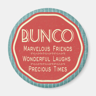 Imán Emblema del vintage de Bunco