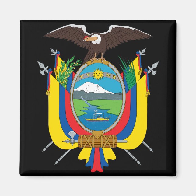 Imán emblema ecuador (Frente)