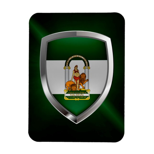 Imán Emblema metálico andaluz (Vertical)