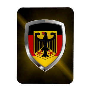 Imán Emblema metálico de Alemania