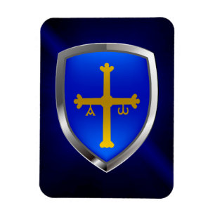 Imán Emblema metálico de Asturias