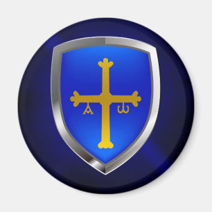 Imán Emblema metálico de Asturias