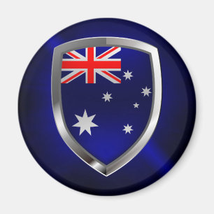 Imán Emblema metálico de Australia