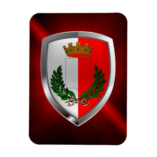 Imán Emblema metálico de Bari (Vertical)