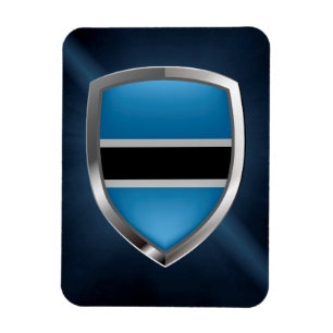 Imán Emblema metálico de Botswana