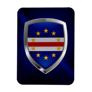 Imán Emblema metálico de Cabo Verde