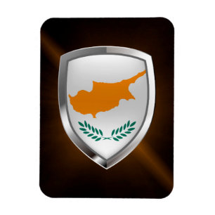 Imán Emblema metálico de Chipre