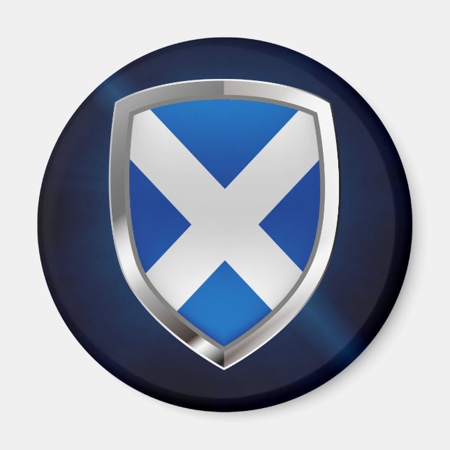 Imán Emblema metálico de Escocia (Frente)