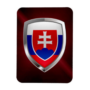 Imán Emblema metálico de Eslovaquia