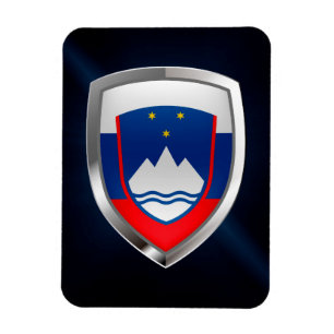 Imán Emblema metálico de Eslovenia