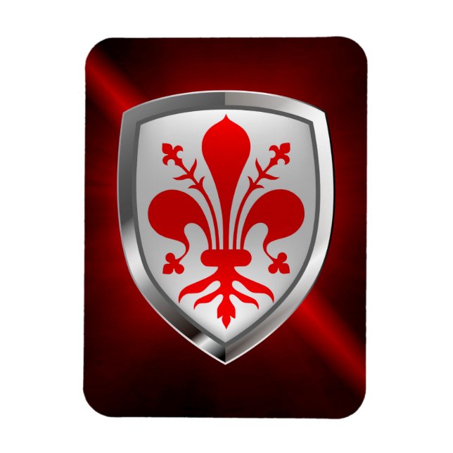 Imán Emblema metálico de Firenze (Vertical)