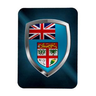 Imán Emblema metálico de Fiyi